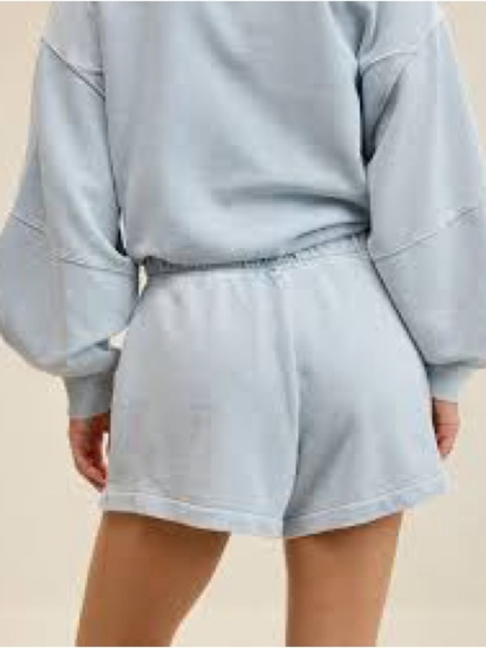 Aerie Blue Sweat Shorts Size Large Light Blue lounge